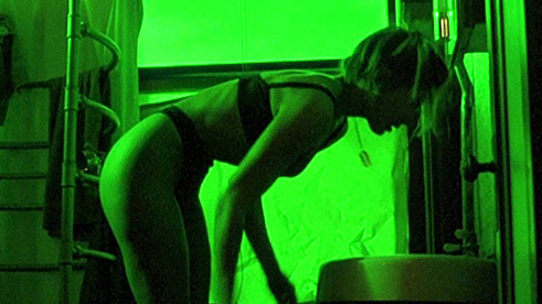 The Replacement Killers's Sexiest Scenes with Mira Sorvino. Underwear, SFW, bathroom. 724614