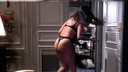 Sexiest Tracey Ullman Scene in Ready to Wear. Thong, Underwear, SFW, black thong. 545311