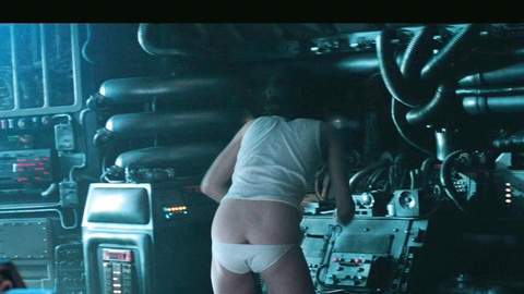 Lt. Ellen Ripley from Alien Naked. Butt, Sexy, Underwear, A-list, bending over. 998441