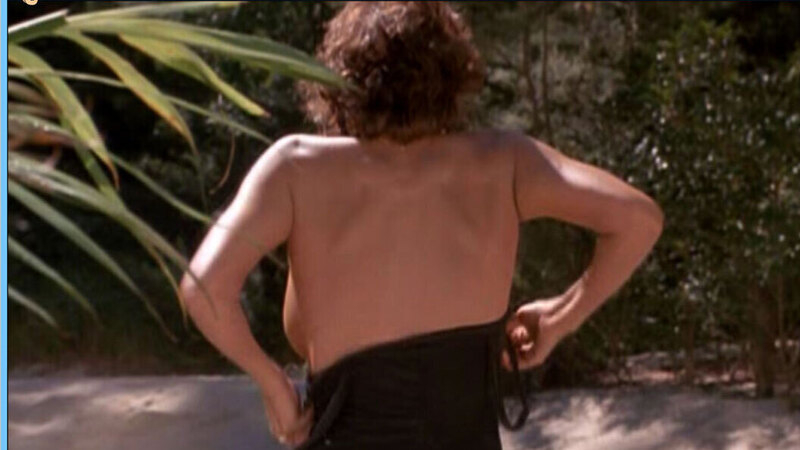 Sexiest Raquel Welch Scene in Trouble in Paradise. Sexy, SFW, back exposed. 554851