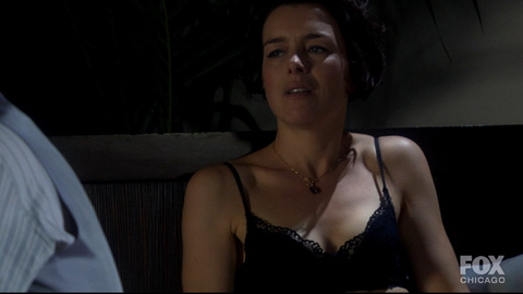 Olivia Williams in Dollhouse (2009) Underwear Black Bra Black Hair 678961