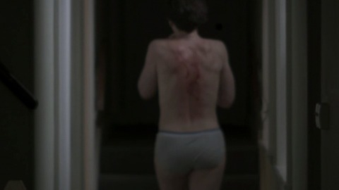 Olivia Williams in Altar (2014) Sexy Underwear Blood Exposed Back 758909