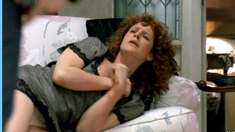 Everybody Wins's Sexiest Scenes with Debra Winger. Underwear, brunette, gray nightgown. 558078
