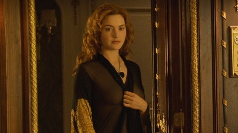 Kate Winslet in Titanic (1997) Breasts Breasts Breasts Through Robe 830851