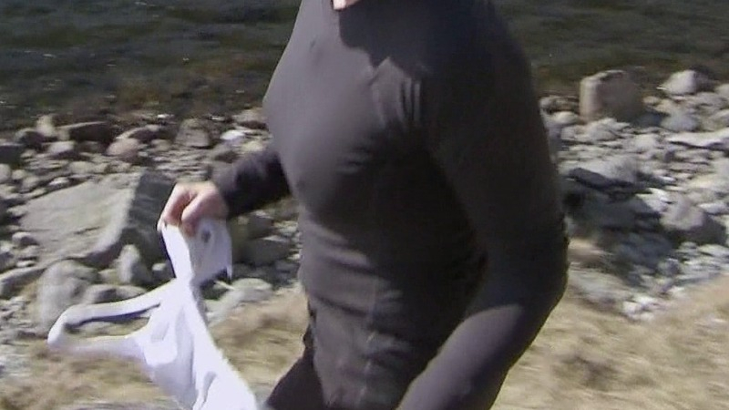 Hottest Kate Winslet Scene in Running Wild with Bear Grylls. Sexy, blonde, hair in ponytail. 770186