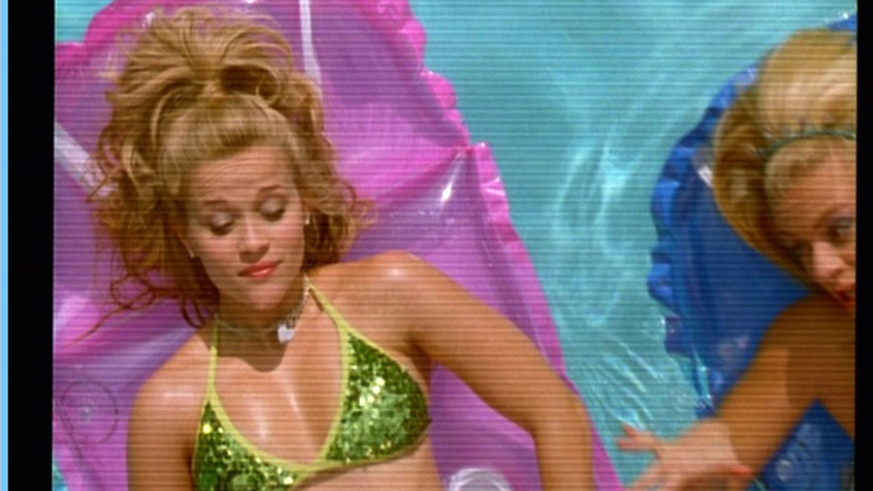 Sexiest Reese Witherspoon Scene in Legally Blonde. Bikini, SFW, cleavage. 589087