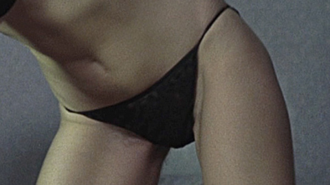 Katrin Cartlidge in Naked (1993) Bush Black Bra Black Panties 700188