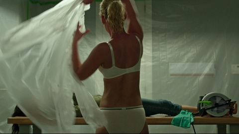 Sexiest Scenes of Mona Champagne from Home Sweet Hell. Underwear, SFW, back exposed. 761327