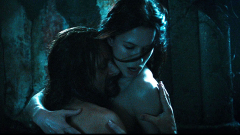 Underworld: Rise of the Lycans's Sexiest Scenes with Rhona Mitra. Sexy, SFW, against wall. 724902
