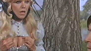 Sexiest Scenes of Sister Lyda Kebanov (forger) from The Great Bank Robbery. Sexy, blonde, cleavage. 549563