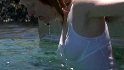 Tilda Swinton in The Deep End (2001) Sexy Boat Bra Through Shirt 739537