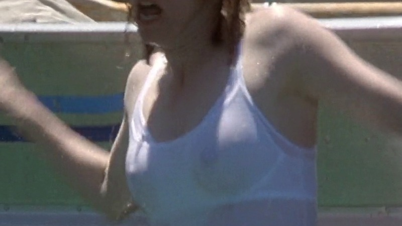 Hottest Tilda Swinton Scene in The Deep End. Sexy, boat, breasts through wet shirt. 739538