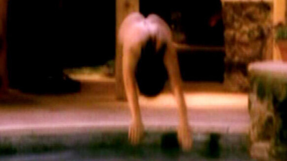 Sean Young Naked as Becky Terrill. Butt, black hair, diving into pool. 619467