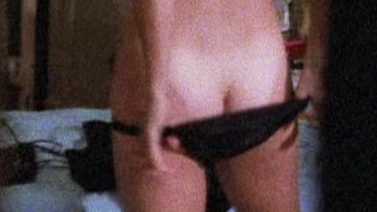Kelly (Terry) from The Initiation Naked. Butt, Body Double, black panties, brunette. 554447