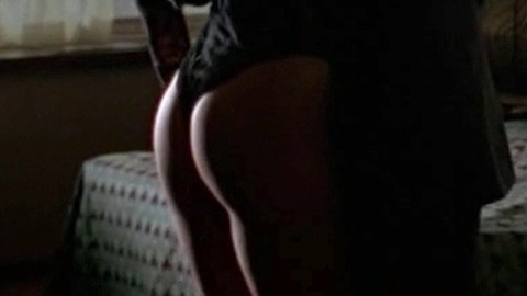 Sexiest Lena Olin Scene in Romeo Is Bleeding. Thong, Sexy, Underwear, black thong, brunette. 774385