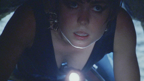 Hottest Radha Mitchell Scene in Pitch Black. Sexy, blonde, cave. 697346