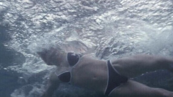 Hottest Radha Mitchell Scene in Visitors. Bikini, SFW, black bikini. 612362