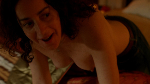 Jane Adams Nude as Tanya Skagle. Breasts, black hair, curly hair. 674498