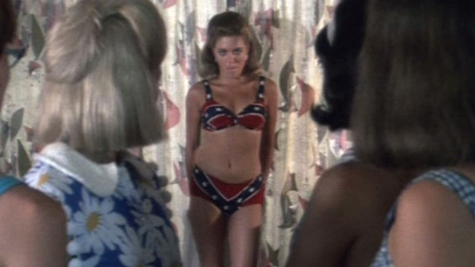 Sexiest Leilani Sarelle Scene in Shag. Bikini, SFW, brunette. 598393