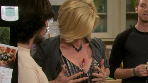Jenna Elfman in Accidentally on Purpose (2009-2010) Sexy Blonde Cleavage 676093