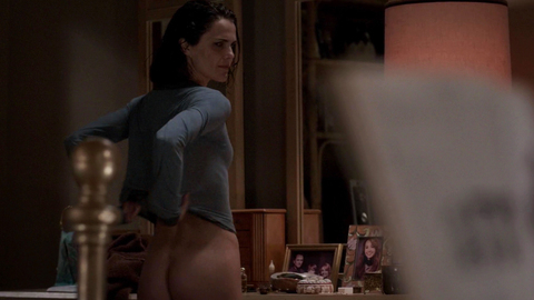 Elizabeth Jennings from The Americans Naked. Butt, dark hair, mirror. 757685
