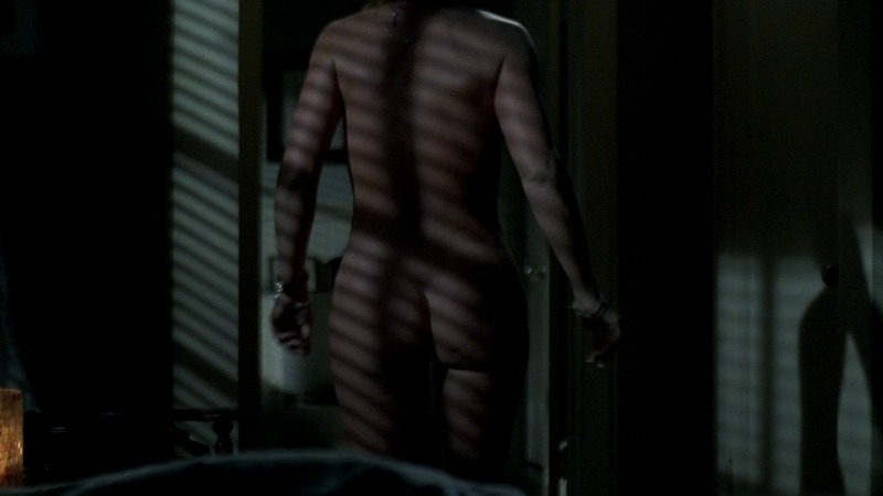 Carmela Soprano from The Sopranos Naked. Butt, back exposed, butt getting out of bed. 750701