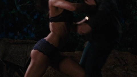 Jessica Alba in Little Fockers (2010) Underwear Black Bra Black Panties 734038