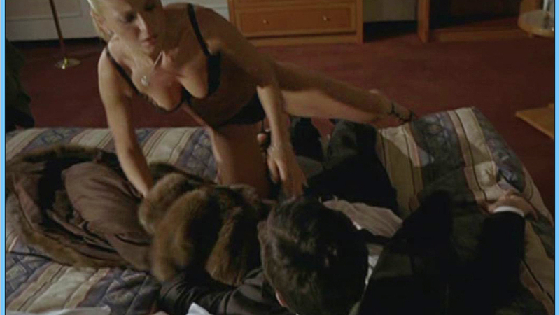 Sexiest Tara Reid Scene in Silent Partner. Thong, Underwear, SFW, black bra and panties. 637465