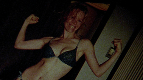 Leslie Mann in Funny People (2009) Underwear Black Bikini Cleavage 678043