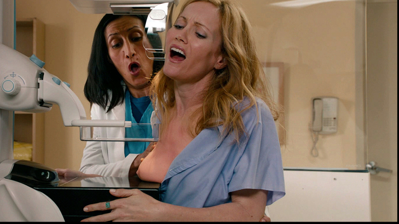 Nudes of Debbie from This Is 40. Breasts, hospital gown, mammogram. 722898
