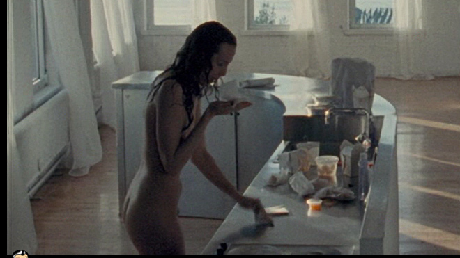 Saffron Burrows Naked in The Guitar. Butt, Bush, kitchen, nude. 666811