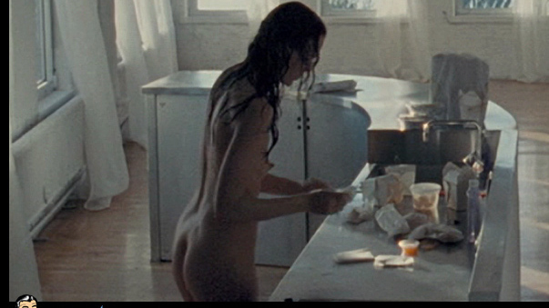 Saffron Burrows Nude as Melody. Breasts, Butt, kitchen, nude. 666812