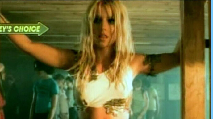 Sexiest Britney Spears Scene in I'm a Slave 4 U. Sexy, SFW, blonde. 637555