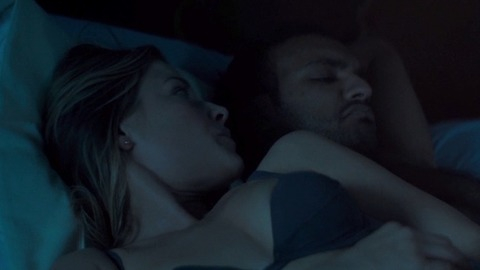 Ali Larter in The Diabolical (2015) Sexy Underwear Blue Underwear Earring 782656