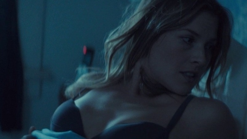 Sexiest Scenes of Madison from The Diabolical. Sexy, Underwear, blue bra, in bed. 782657
