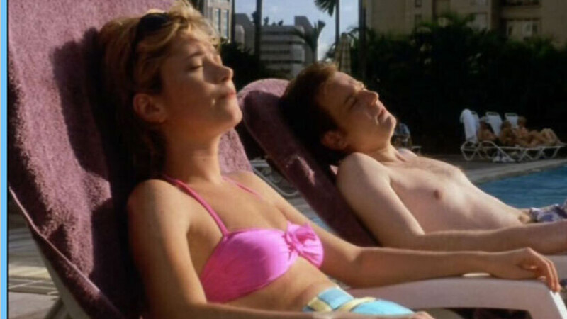 Sexiest Scenes of Lisa Leeson from Rogue Trader. Bikini, SFW, pink bikini. 561059