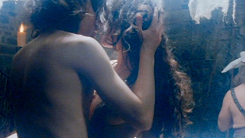 Anna Friel Naked in Bathory: Countess of Blood. Breasts, black hair, couple. 713059