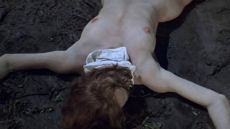 Capt. Elizabeth Campbell from The General's Daughter Naked. Breasts, hard nipples, mouth gagged. 558317