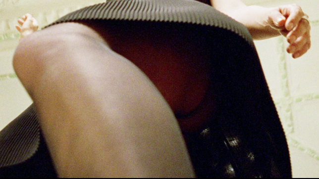 Hottest Kerry Fox Scene in Shallow Grave. Sexy, black dress, looking up dress. 712088
