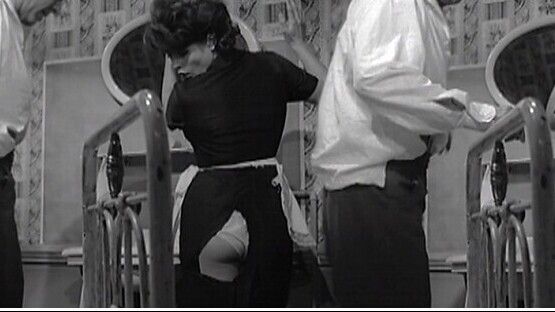 Hottest Senta Berger Scene in Es muß nicht immer Kaviar sein. Underwear, black and white, collage. 644618