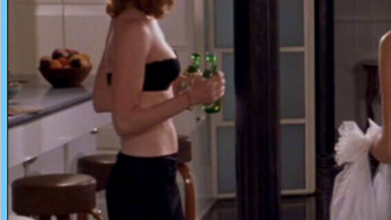 Sexiest Scenes of June Carver from Two Weeks Notice. Underwear, SFW, black bra. 537683