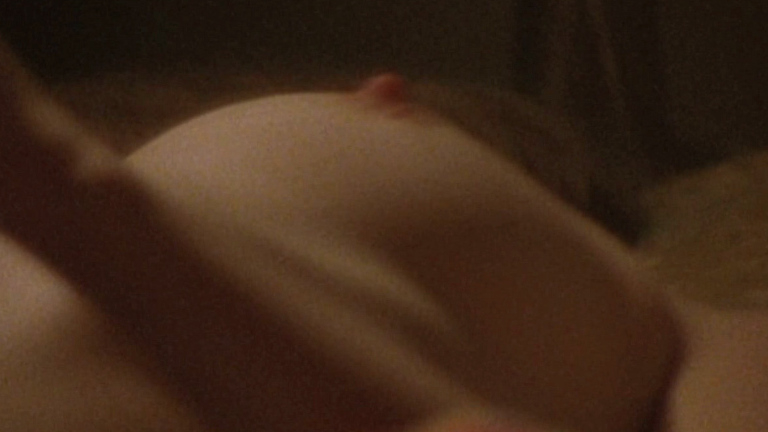 Mandy Slade from Velvet Goldmine Naked. Breasts, hard nipples, in bed. 703565