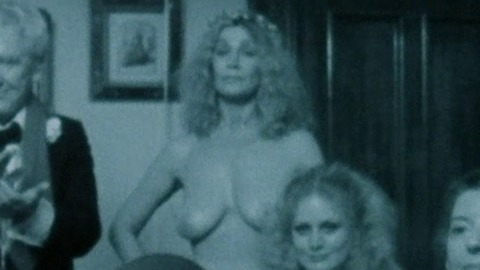 Gerde Engstrom from The Sentinel Naked. Breasts, black and white, cymbals. 773843