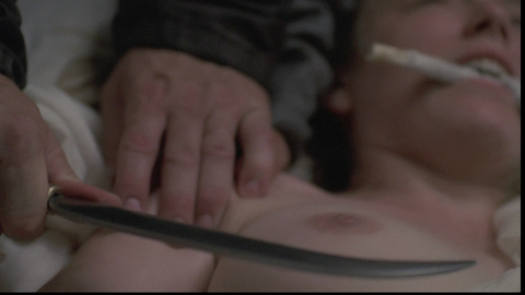 Sarah Polley Nude as Abigail Adams Smith. Breasts, breast close-up, knife. 672758