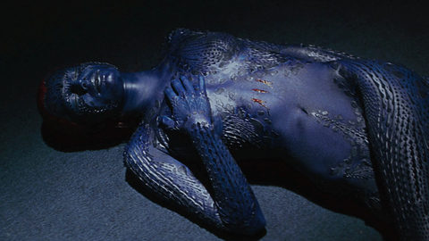 Sexiest Rebecca Romijn Scene in X-Men. Sexy, SFW, body paint. 687031
