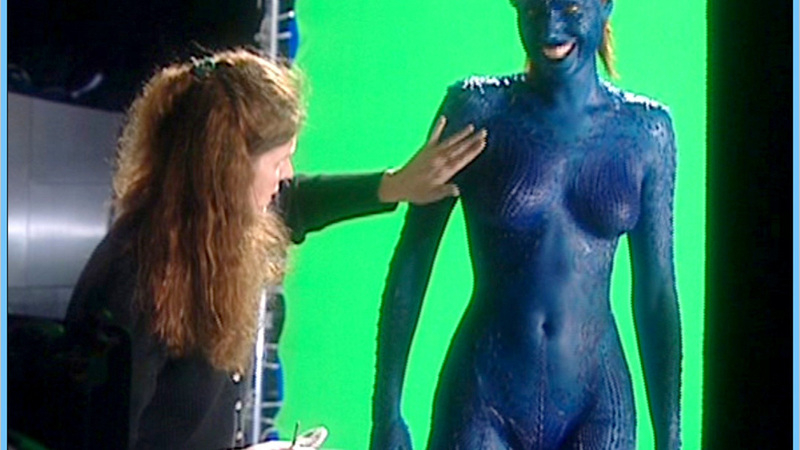 Sexiest Raven Darkholme/Mystique Scenes. Sexy, SFW, body paint. 560350