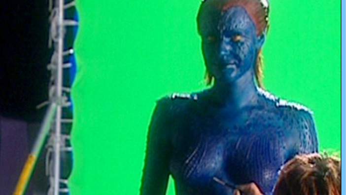 Sexiest Scenes of Raven Darkholme/Mystique from X-Men. Sexy, SFW, body paint. 560351