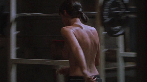 Rebecca Romijn in Rollerball (2002) Sexy Back Exposed Brunette 672544