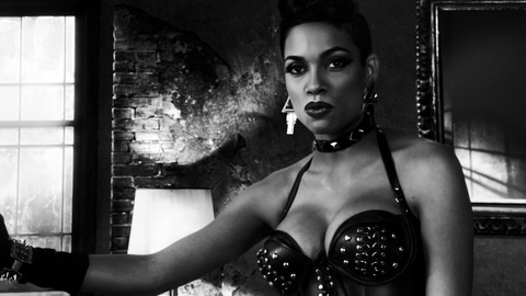 Rosario Dawson in Sin City: A Dame to Kill For (2014) Sexy Big Breasts Black And White 751838