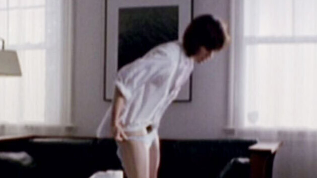 Frances O'Connor Nude in Book of Love. Bush, black hair, hairy bush. 609250